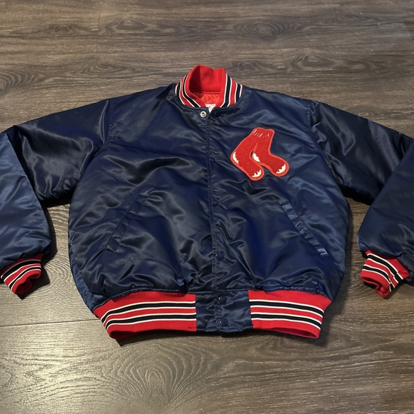 Boston Red Sox Starter Jacket 80s Vintage MLB Authentic Diamond Collection L - Picture 1 of 13